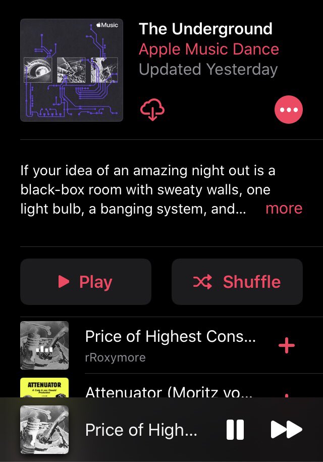 SOSmusicLA's tweet photo. Wow @Rroxymore track “Price Of Highest Consciousness” #1 on @AppleMusic The Underground playlist. Thank you so much! https://t.co/odAibKbY3O