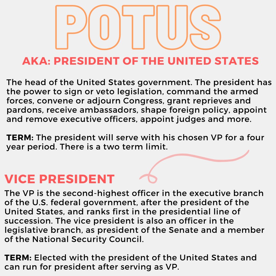 genelectionla's tweet image. Ever wonder what the people you vote for do? We’ve put together a guide to help you understand the federal and state positions on the ballot and how they serve us. 🏛(Part 1/2) 
#ballot #votingguide #Vote2020 #Election2020