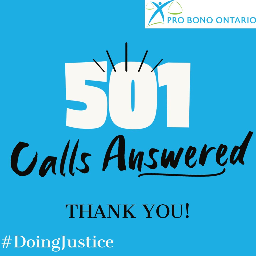 ProBonoOntario's tweet photo. This week @Osler_Law and George Weston Ltd teamed up to answer *501* calls on PBO's Free Legal Advice Hotline. Thank you for #DoingJustice and responding to Ontario's #A2J crisis! https://t.co/jZ6iYUOeRU
