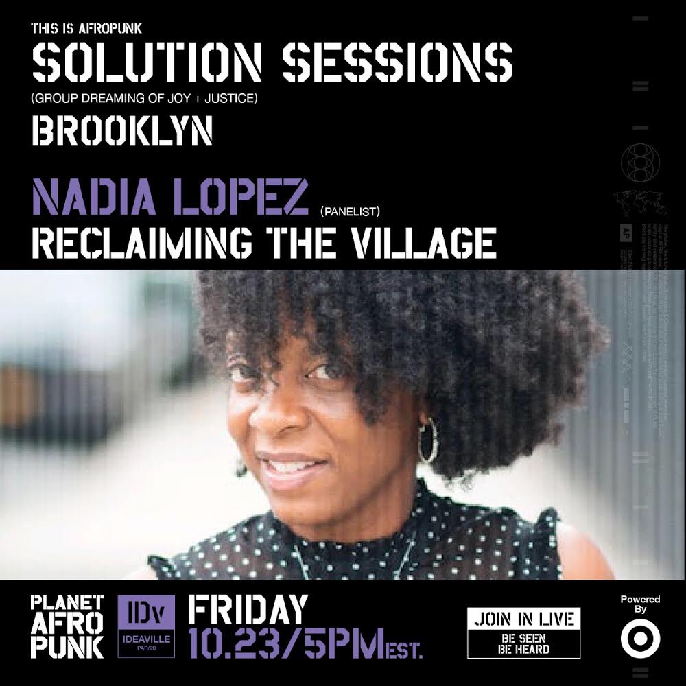 TheLopezEffect's tweet photo. Today at 5pm EST, join me at @afropunk #PlanetAFROPUNK, a space that has been curated for the global Black community to explore and celebrate what it means to be Black on this planet.
Get all access for FREE, just head to https://t.co/8HhDSskGlW to RSVP! #SolutionSessions https://t.co/c06pLOC6Qj