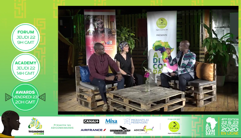 “Aujourd’hui la jeunesse africaine créative influence le monde donc en dépit de la covid, des élections et tout le reste on ne pouvait pas laisser passer cette année sans faire cette édition” #ADICOMAWARDS #ADICOMDAYS