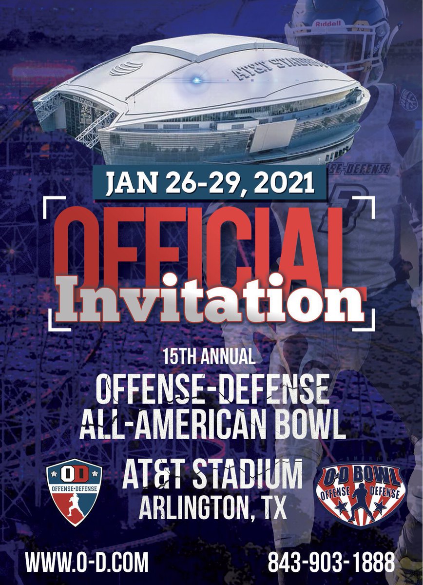 KeavianL's tweet photo. Blessed to be invited to play in the 15th annual OD All American Bowl🔥 @ODFBall https://t.co/pFs2y3mG0f