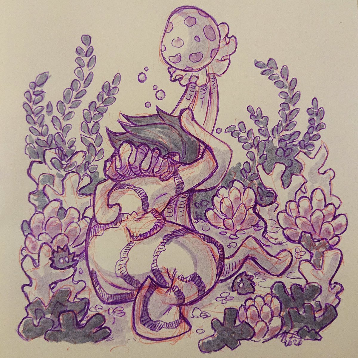 Even clowns need some #comfort from time to time.
#hilltober #onthehill #drawtober #honktober #clownfish #clown #mermaid #jellyfish #seaurchin #coralreef #sad #ballpen #copics https://t.co/VqyL7dKUSB