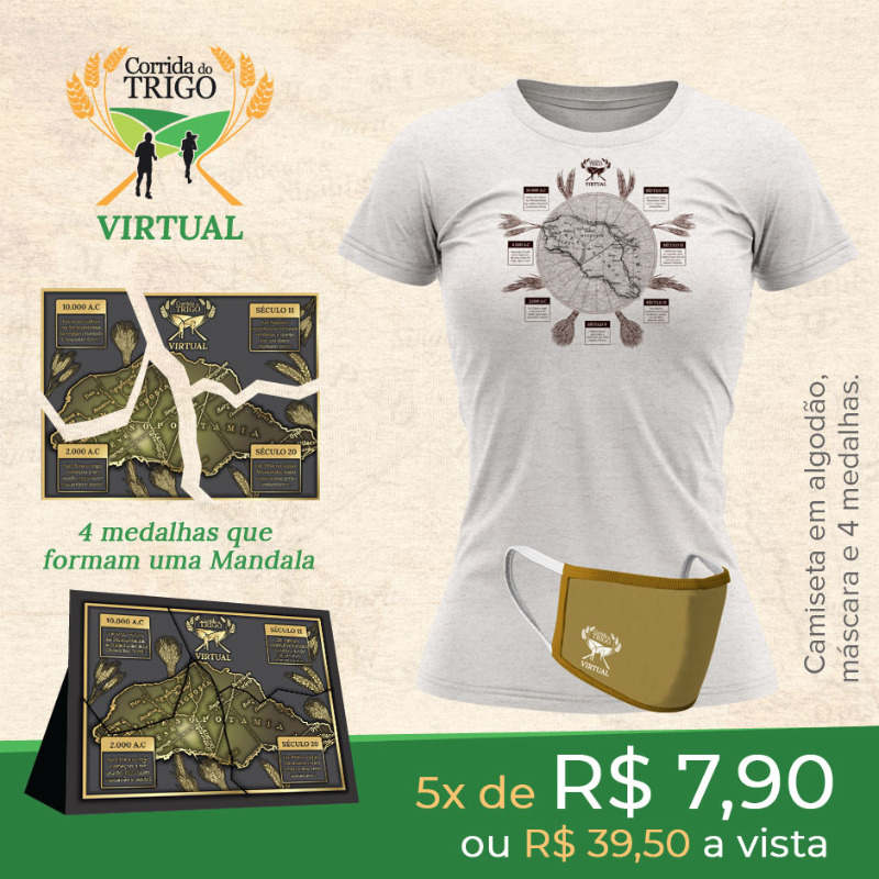 yescom's tweet photo. Conheça a história do trigo correndo, conquiste a mandala e receba também a máscara e a camiseta em algodão.
Por 5x de R$ 7,90 no cartão ou R$ 39,50 à vista no boleto.
https://t.co/VZAeZ0r1t3
#corridadotrigo #desafiovirtual #yescom
Verfique itens 5 e 7 do regulamento