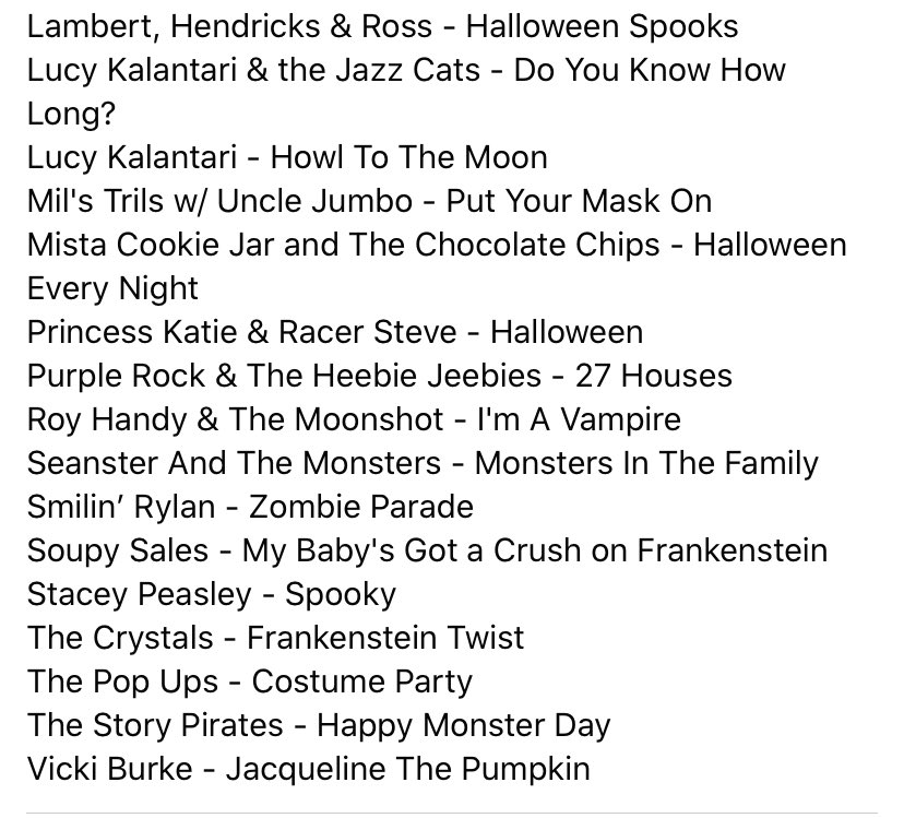 We’ve started posting a recap of the songs we played for each week on Kids Corner on our FB page ... I wanted to share this with you - feel free to follow the show page so you can get the weekly post each Friday. 

facebook.com/XPNKidsCorner