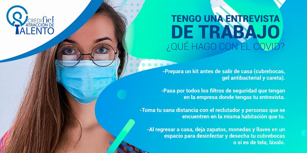 TalentoCF's tweet image. #CREDIfiel

¿Entrevista de trabajo presencial? 🤨🤨

Toma en cuneta las siguientes recomendaciones. 😃

#TalentoCredifiel #Entrevistas #AtraccionDeTalento #EmpleoSeguro