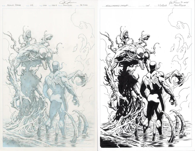 Friendly reminder than you can find my (and my Dad's) original art at @splashpageart. While covers ain't exactly cheap, there are lots of interior pages that are *relatively* affordable: https://t.co/0oGUgEex0Q 