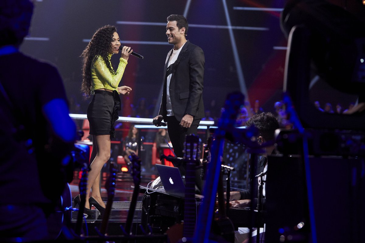 ¡Momentazo! 🦁 Nala y Simba se reencuentran en <a href="/LaVozAntena3/">La Voz</a>  #LaVozAsaltos