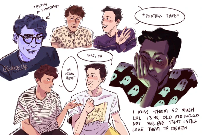 mindless dnp sketches i did to unwind 