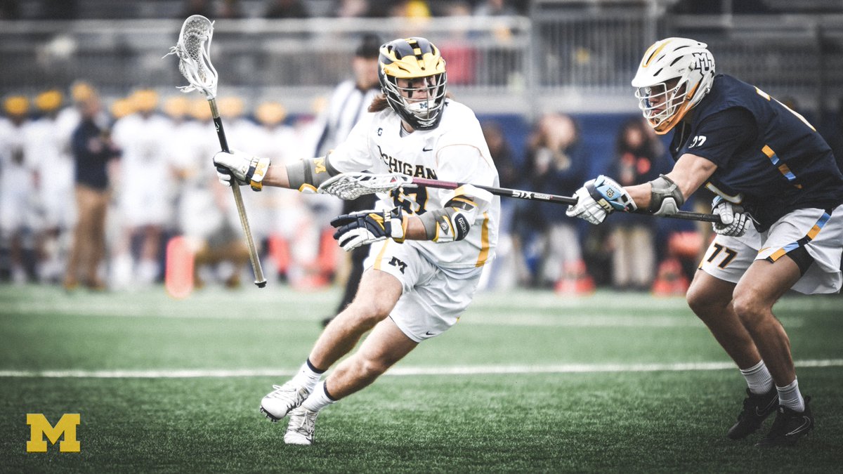 UMichAthletics's tweet photo. March 11, 2020 - @UMichLacrosse defeated Marquette in the last time a Michigan Athletics program competed. 

October 24, 2020 - @UMichFootball kicks off tonight vs. Minnesota. 

It's been a long time. But we’re back. 〽️🔵 https://t.co/C0e6rmdyIL