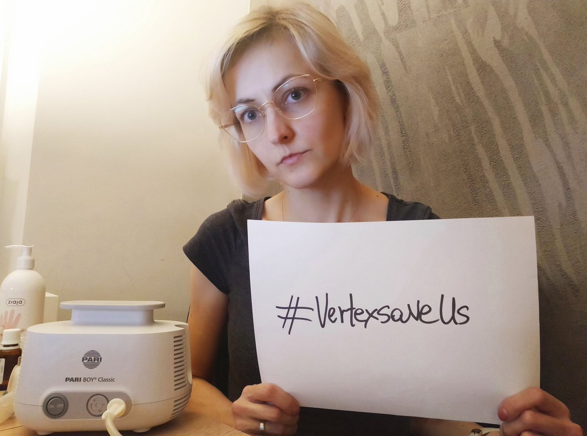 #VertexSaveUs 
#NACFC2020 
#2000powodow
My lungs are getting fibrous and  the disease is progressing rapidly. In Poland, patients with cystic fibrosis live much shorter than in other countries. I'm 35 years old and I can't wait any longer for medication...