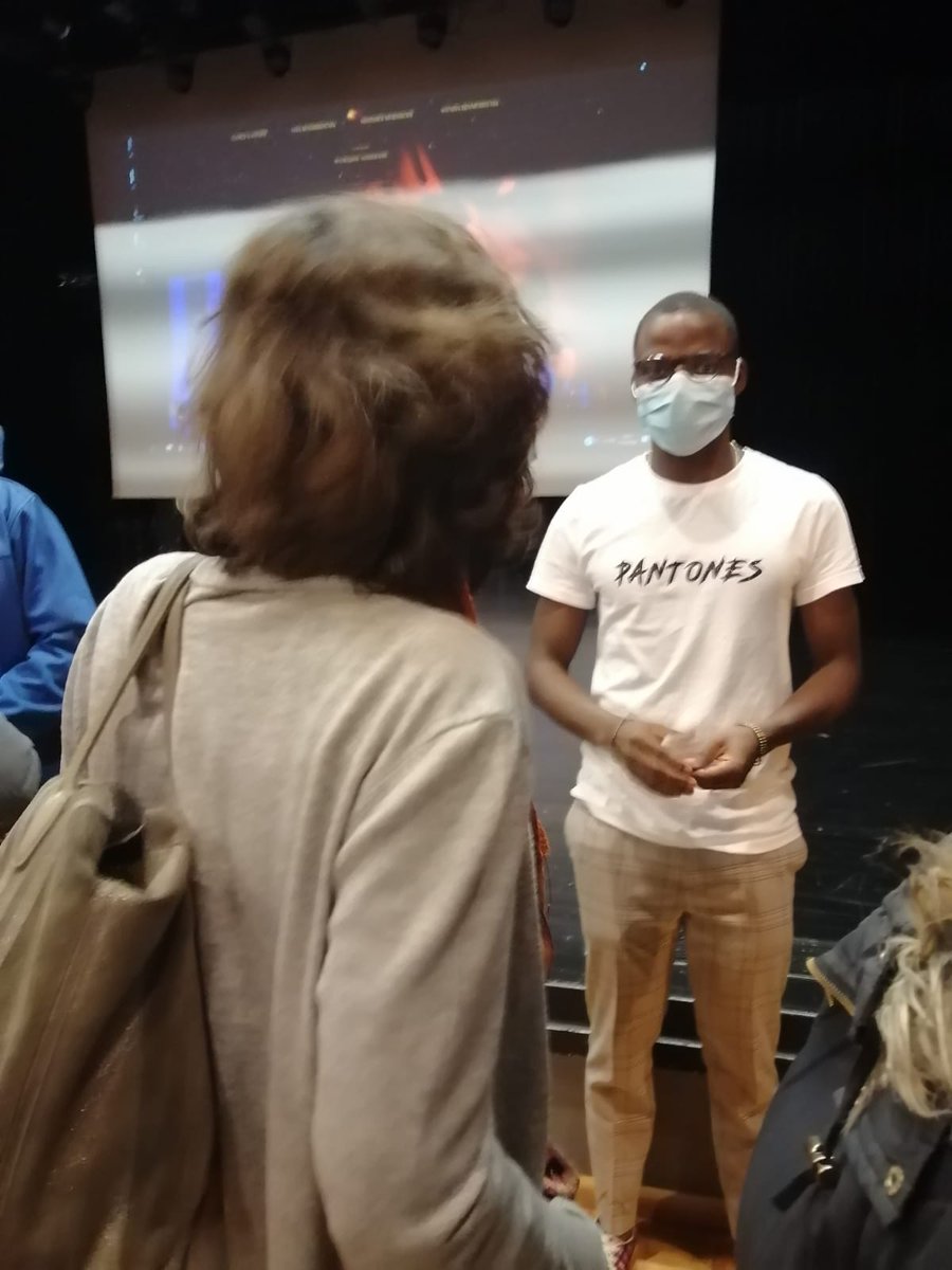 MaellePaugam's tweet photo. A la 1ere de #Pantones ce soir à l'#AFSCO à #Mulhouse le #film de Mamadou Sankare. Hommage à la #jeunesse engagée et sincère qui a tant à dire et à faire. Bravo et merci. Courez voir ce film véritable antidote à la morosité et donnons leur les moyens de continuer l'aventure! https://t.co/BLhkcNubdQ