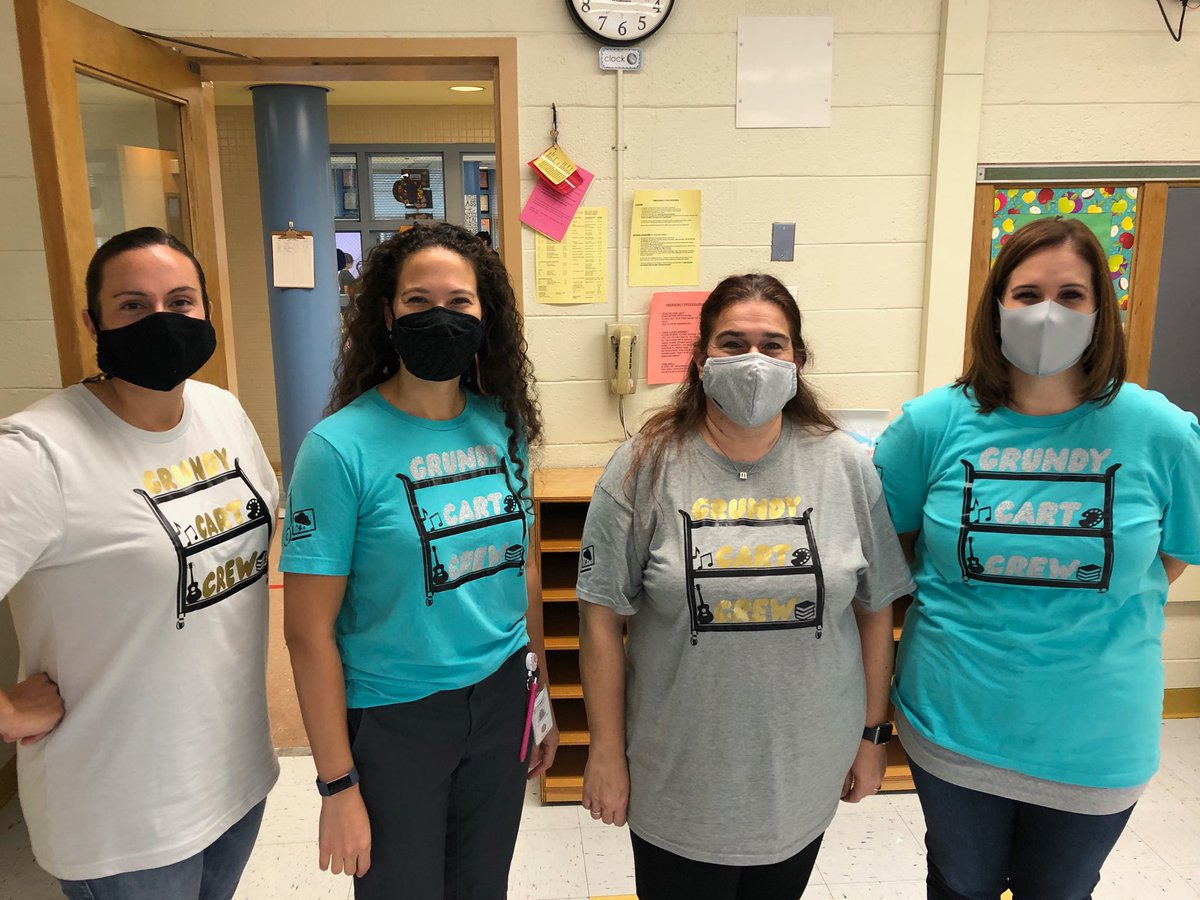 Grundy’s Cart Crew featuring your special area teachers! <a href="/GrundyAve/">𝔾𝕣𝕦𝕟𝕕𝕪 𝔸𝕧𝕖</a> <a href="/GrundyAveMusic/">Grundy Music</a> <a href="/grundy_library/">Melissa Lawler</a>