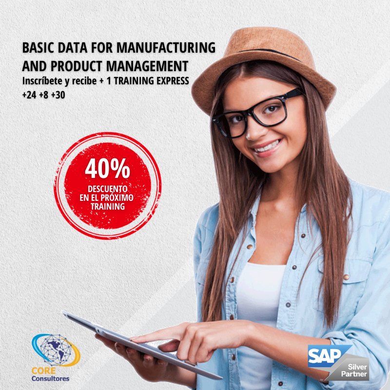 CorporacionCore's tweet photo. Vive la experiencia de aprender sobre la gestión de productos y su fabricación con nuestro Training Express Basic Data for Manufacturing and Product Management. Contáctanos para mayor información

#TrainingExpress #SAP #Manufacturing #ProductManagement #CORE #Latinoamérica https://t.co/p0lz0qw0En