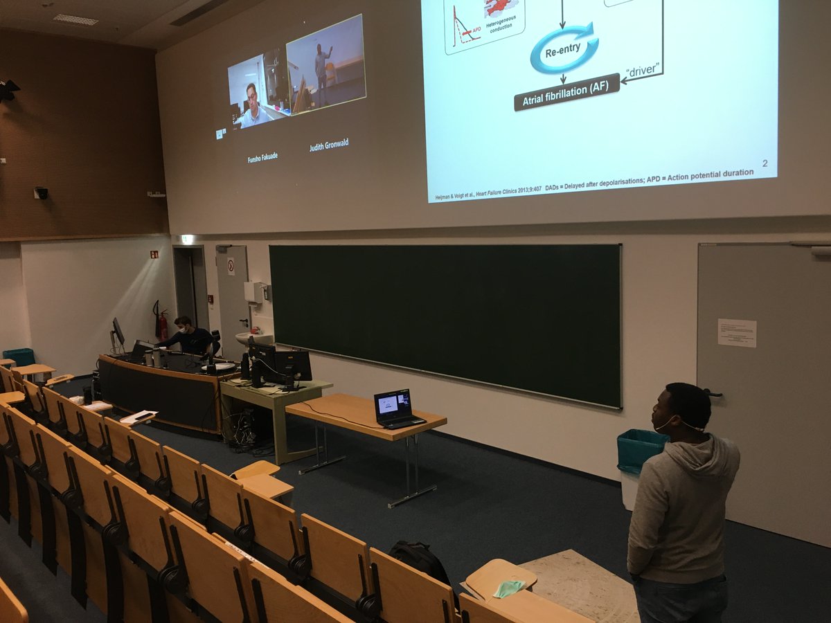 Today we celebrated Funsho Fakuade's very successful PhD defence. He gave an excellent presentation and we had an exciting discussion. We are proud to have you within our team. Congratulations! You can check his publication online: academic.oup.com/cardiovascres/…