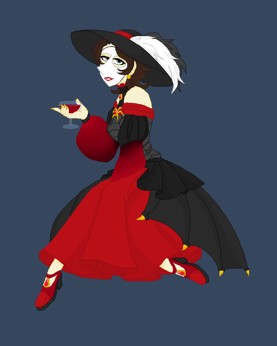 EmptyDollsHouse's tweet photo. #Wehappyfew #Wehappyfewoc #JOY #oc #adventuretime #crossover #honestfun #pinup #fashion #colorful #smile #heels #dress #gothic #gown #pixelart #MSPaint #2020timestamp https://t.co/j3VvX8AG0H