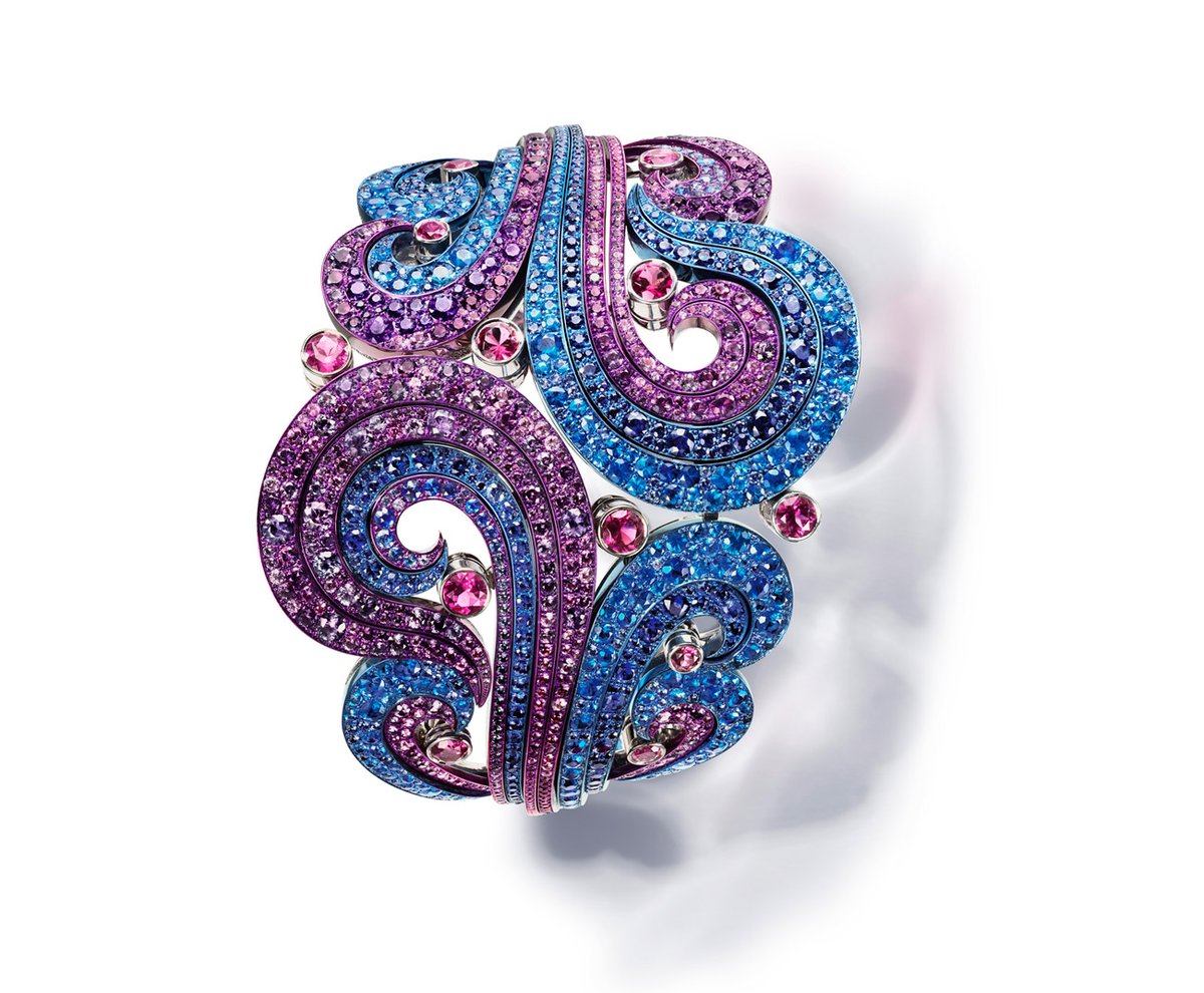Another Chopard cuff, has to have sapphires, and possibly tanzanite in it. One of my favorites.
