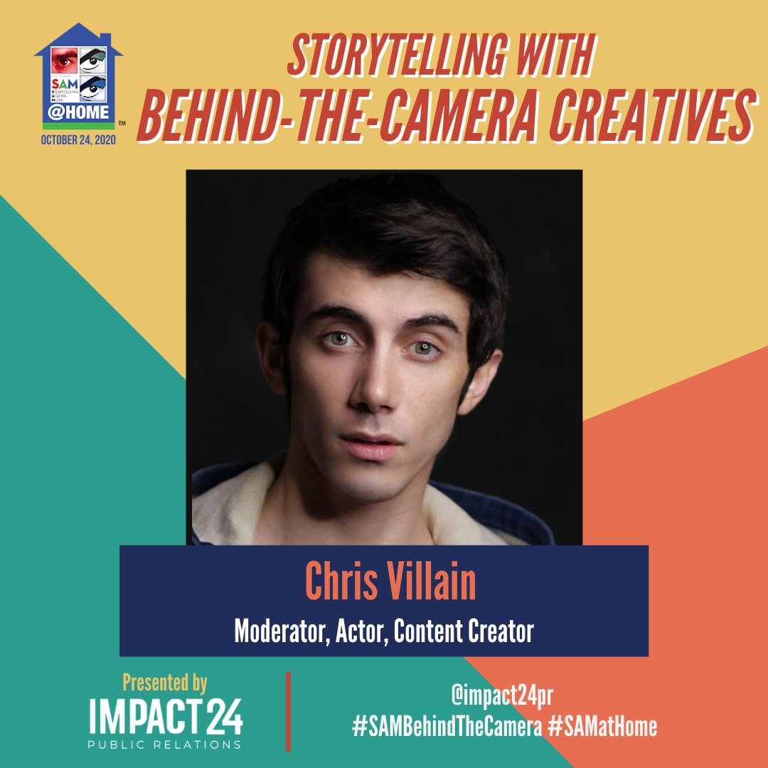 Impact24PR's tweet photo. Tune in to the @comic_con YouTube premiere of #SAMBehindTheCamera this Saturday, October 24 at 4 p.m. PST as part of their #SAMatHome schedule! 

More details: https://t.co/ju8fyUsnRH 

#Entertainment #Film #TV #BehindTheScenes #ComicCon https://t.co/v1zDWvKoNj