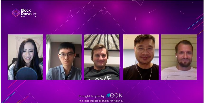 tokenlon's tweet photo. Watch our @imweihuang (@tokenlon) on a panel about Yield Farming, Meme Tokens and Food Coins with @StaniKulechov (@AaveAave), @k06a (@1inchExchange), @longvuong22 (@TomoChainANN) led by @CryptoWendyO at @BlockDownConf: https://t.co/IcroV9wYii https://t.co/kOH6iZFn1C