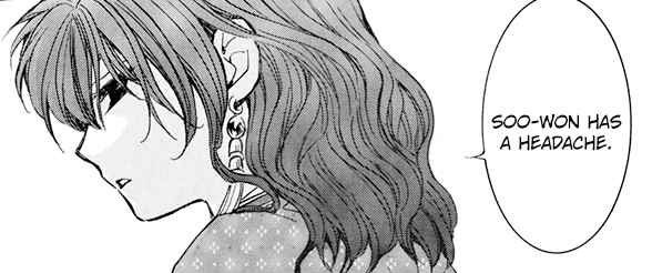 I know Yona had such great moments in this chapter but I think her strongest moment and my personal favorite is when she told Kyshook to stfu. So glorious.