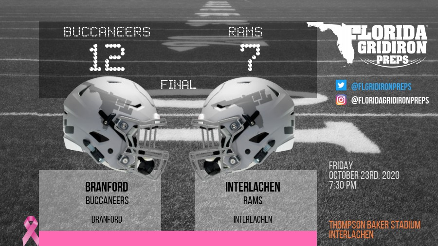 Florida Gridiron Preps (@flgridironpreps) on Twitter photo BRANFORD BRINGS HOME THE DUB
Branford Buccaneers 12
Interlachen Rams 7
FINAL
floridagridironpreps.com/game/33317
#FLgridiron VIA <a href="/blewis22/">Brian T. Lewis</a>
@Branfordhigh @IHS_RamsFB BRANFORD BRINGS HOME THE DUB
Branford Buccaneers 12
Interlachen Rams 7
FINAL
floridagridironpreps.com/game/33317
#FLgridiron VIA <a href="/blewis22/">Brian T. Lewis</a>
@Branfordhigh @IHS_RamsFB