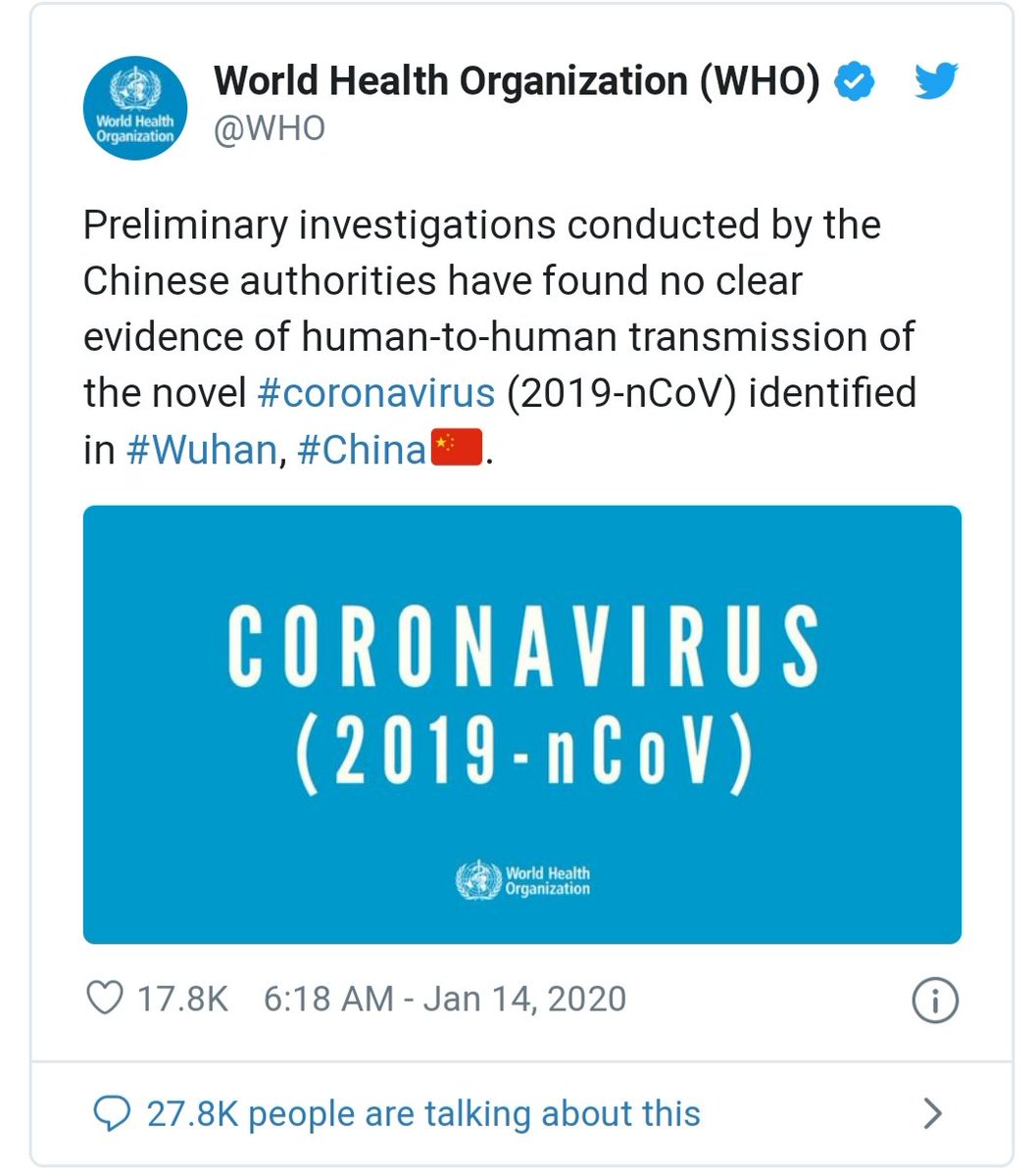 This is what you get for $400M a year from the WHO. Go back, look at how much taxpayer dollars were funneled through our own NIH and CDC. Remember? They all testified before Congress that they were "Well funded"
