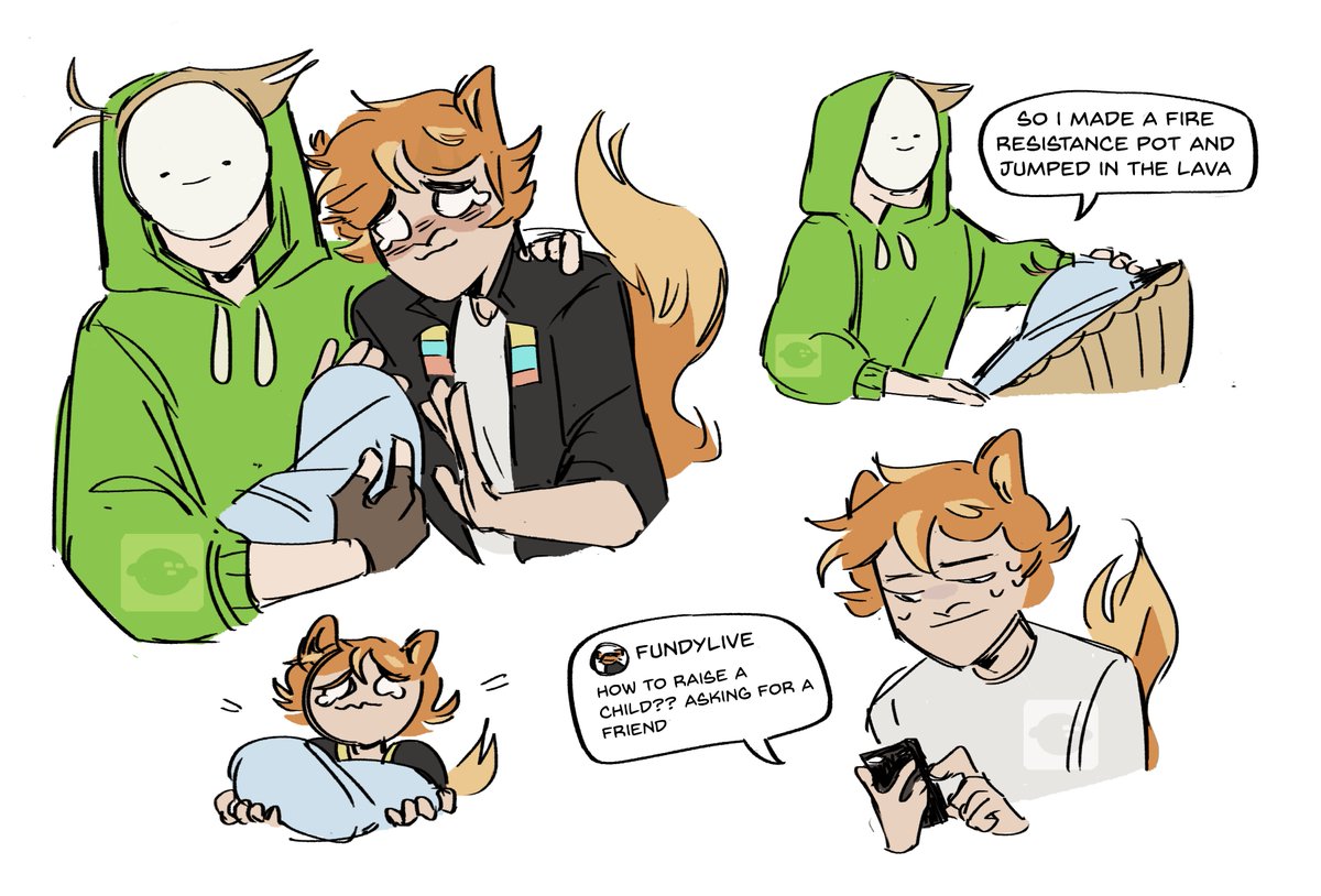 two scenarios #dream #dreamwastakenfanart #fundyfanart #georgenotfoundfanart