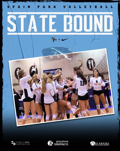 JAGVBALL's tweet photo. The JAGS are STATE BOUND after 17 years! This group has a lot of grit &amp; today was a long day of volleyball. Proud of this group! The Jags will take on Auburn first round of state next Wednesday! #GOSPJAGS 😈😈😈 @SpainParkATH @SpainPark https://t.co/eSova9WLct