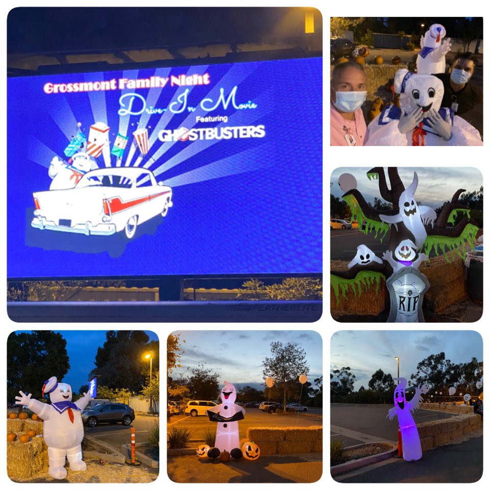 ScottEvansSharp's tweet image. How do you translate work family nights while social distancing?  Build a drive in movie theater night in the parking lot.  #thesharpexperience for our employees and physicians 👻