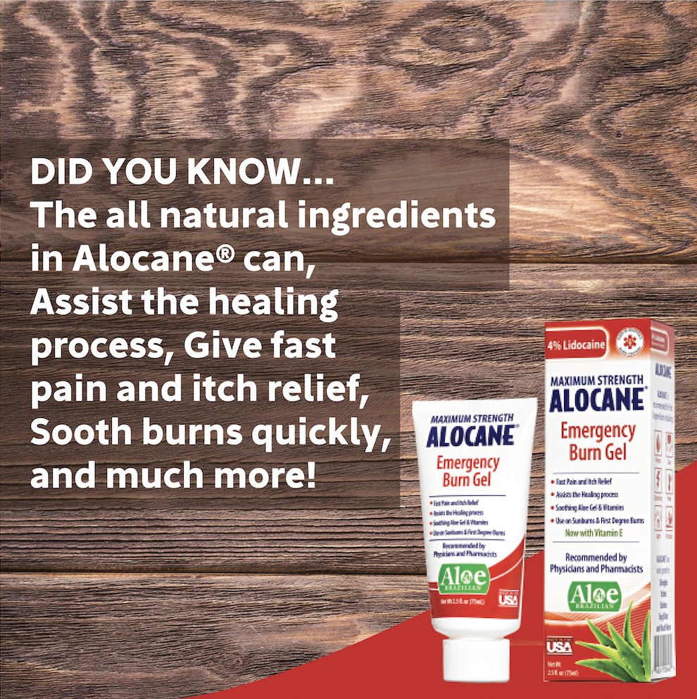 AlocaneGel's tweet photo. Burns happen in the workplace, from kitchens and hair salons to garages and offices. Protect your employees and clients with Alocane Commercial, the first commercial burn relief solution on the market! No more big retail prices; all the most effective ingredients to treat burns. https://t.co/4k6TmTiaCo