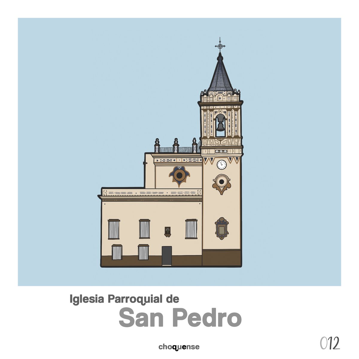 choquense's tweet photo. Nos encanta cuando anochece en el Paseo Santa Fe, miras hacia arriba, entre farolas y palmeras, y te encuentras con esta preciosa iglesia onubense. https://t.co/7PrKPEcnw4