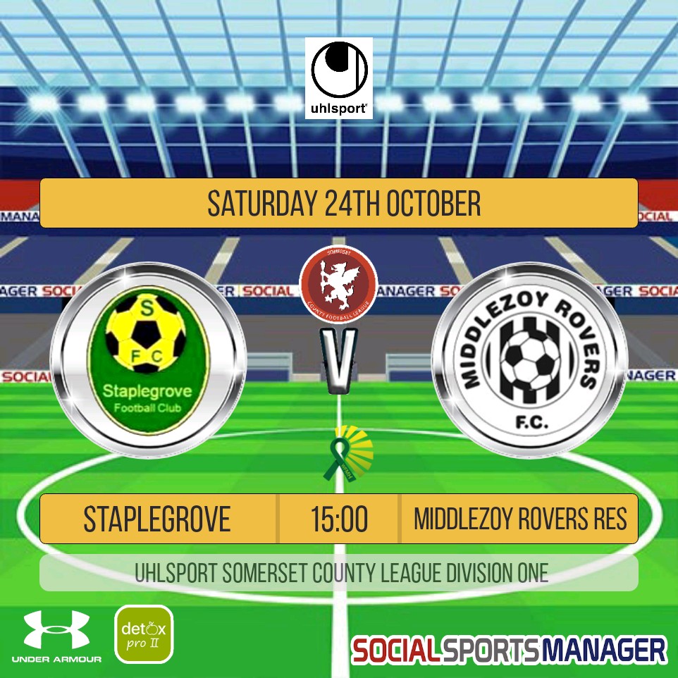 middlezoyrovers's tweet photo. The reserves travel to local rivals @Staplegrovefc tomorrow for what's sure to be a classic Derby day game. 2nd derby in as many weeks!
#ZTID #ClubOnTheUp #UTZ ⚫⚪
Squad to follow... https://t.co/QEpEESogD8