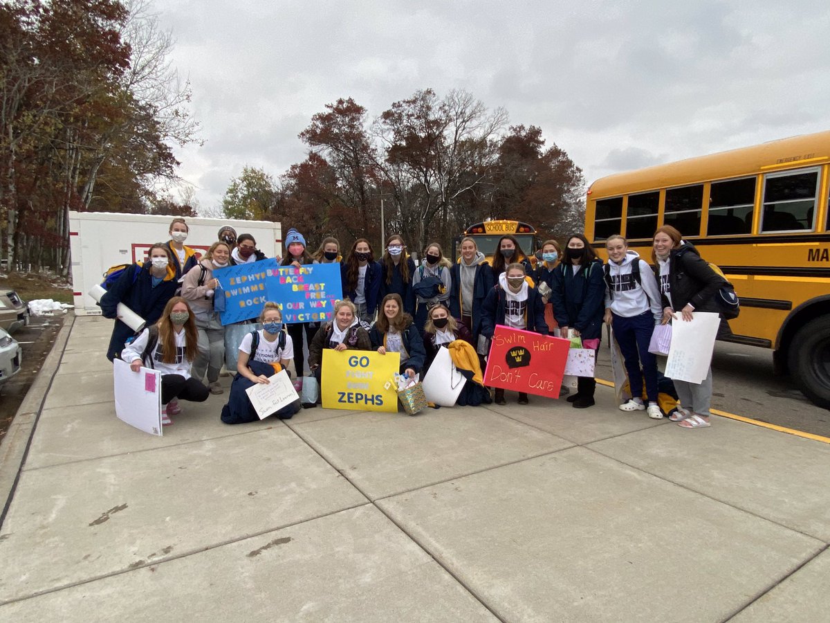 MahtSwimandDive's tweet photo. And they’re off! Five months of hard work about to pay off at the Section 4A Championships! https://t.co/TMxHM9zOrX