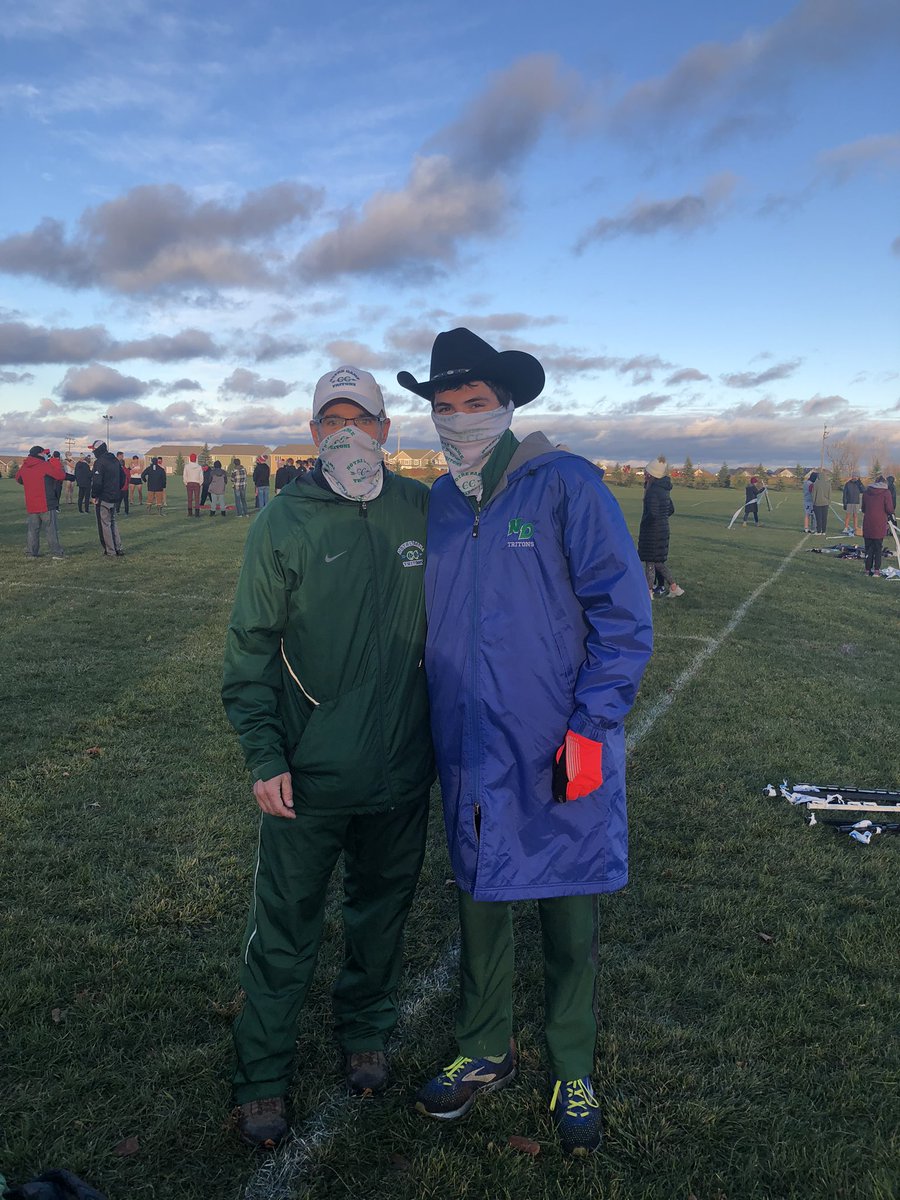 NDATritonSports's tweet photo. Boys Cross Country Update

Sophomore Isaac Nowak finished 7th overall and qualified for the state meet. 

The Boys Team finished 3rd and just missed qualifying as a team! https://t.co/07yhvRbZSr
