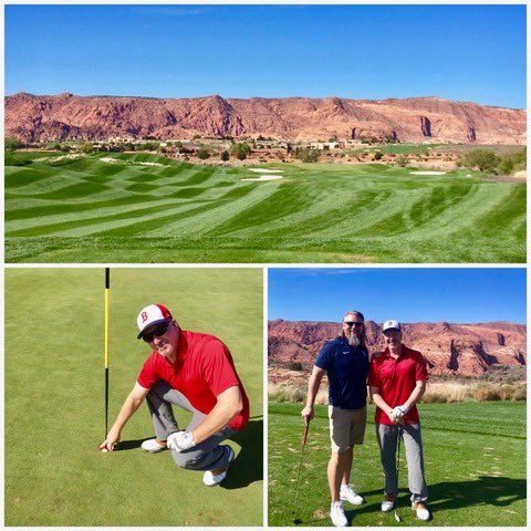 fransolomita's tweet photo. #FlashbackFriday from 2 years ago today when I got a hole-in-one at The Ledges Golf Club in St. George, Utah. Who knows if or when this may happen again. Pictured with me is my buddy and witness Jeff Thorpe.  ⁦@trooperthorpe⁩ #golfconnects https://t.co/XHfOieoJK8