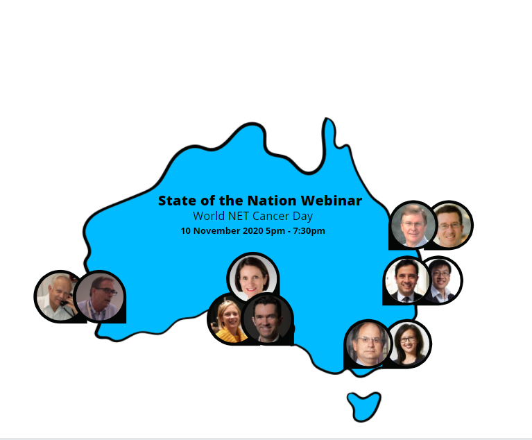 NECancerAus's tweet photo. We are excited to celebrate this #WorldNETsDay by bringing together the leading NET specialist centres in each state of Australia.
Join us for this Australian first, giving NET patients access to the most up to date information.
Click here to register: https://t.co/JLKooko0Pl https://t.co/463nbYXmfA