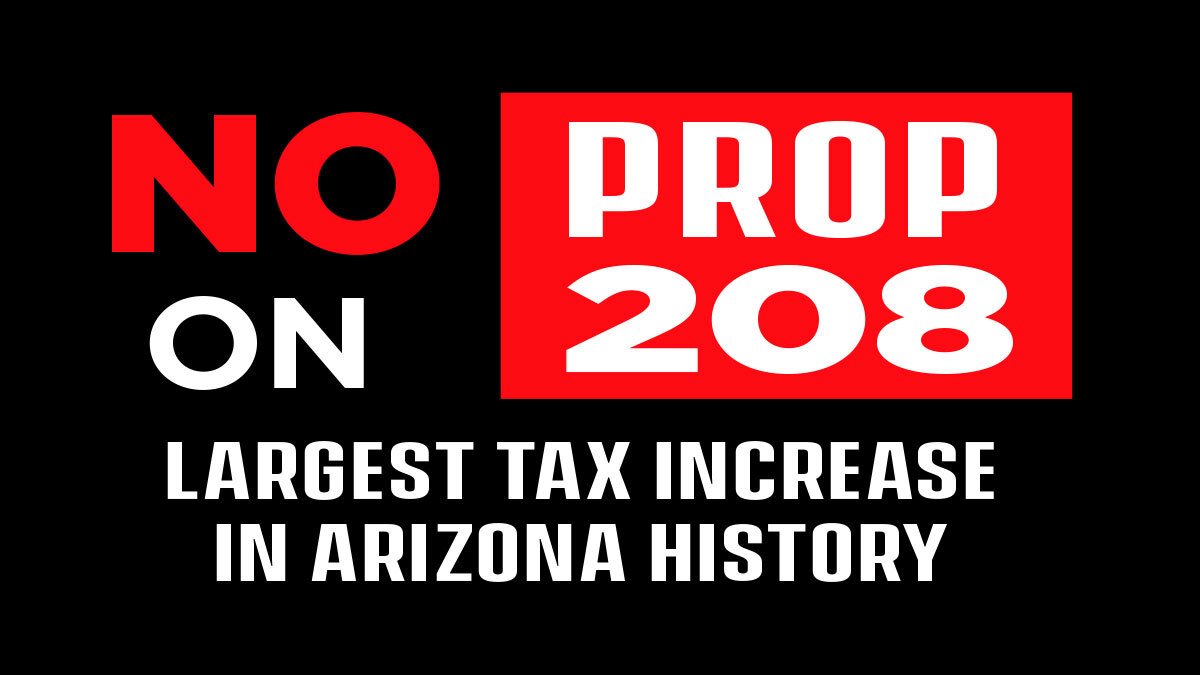 Passing the largest tax increase in Arizona history at our most vulnerable time is the wrong strategy!