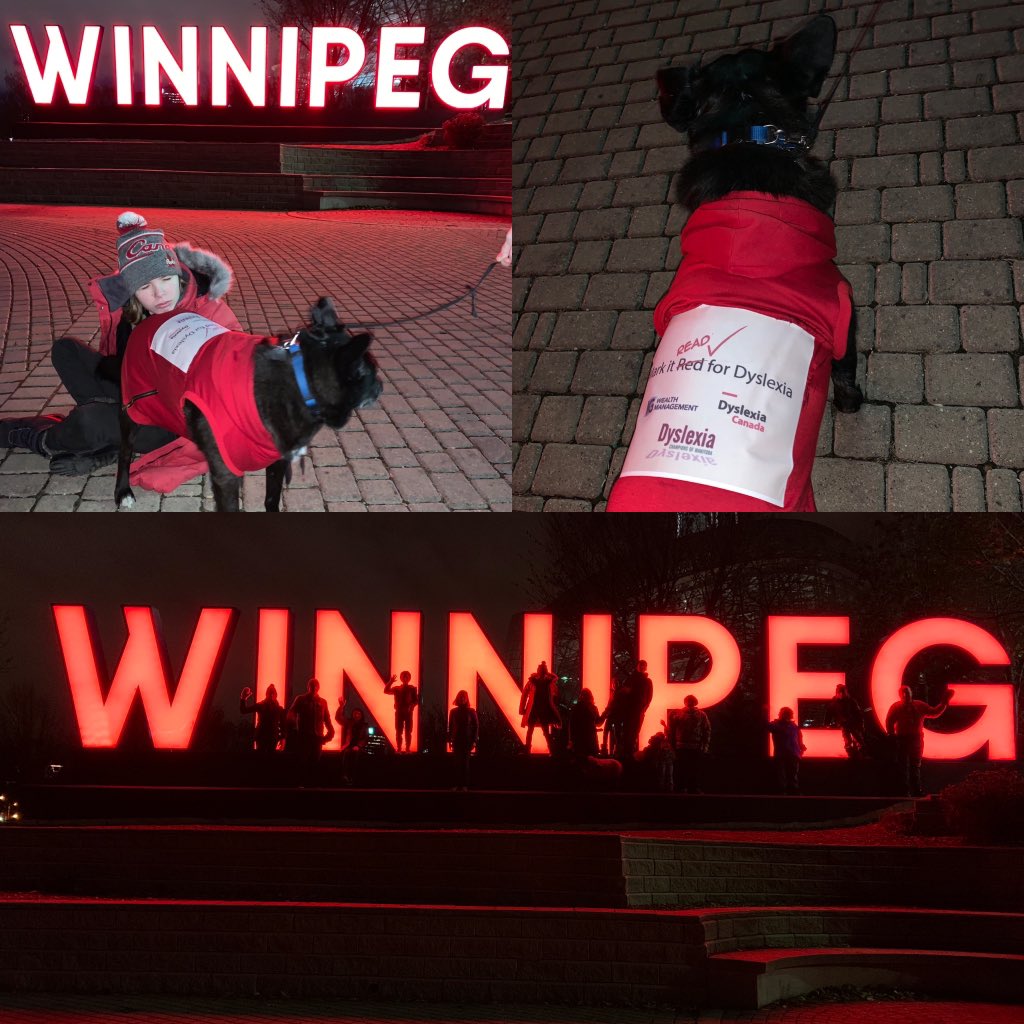 DyslexiaChamps's tweet photo. Oct 23-Tonightโs the night Winnipeg lights up in Red for dyslexia awareness. Thank you City of Winnipeg! Consider dropping down to the Forks, taking a picture, and entering the #markitreadcontest with a great photo of you with the Winnipeg sign! โค๏ธ
#MarkItRead #dyslexiaawareness https://t.co/eSMaiEI0wf