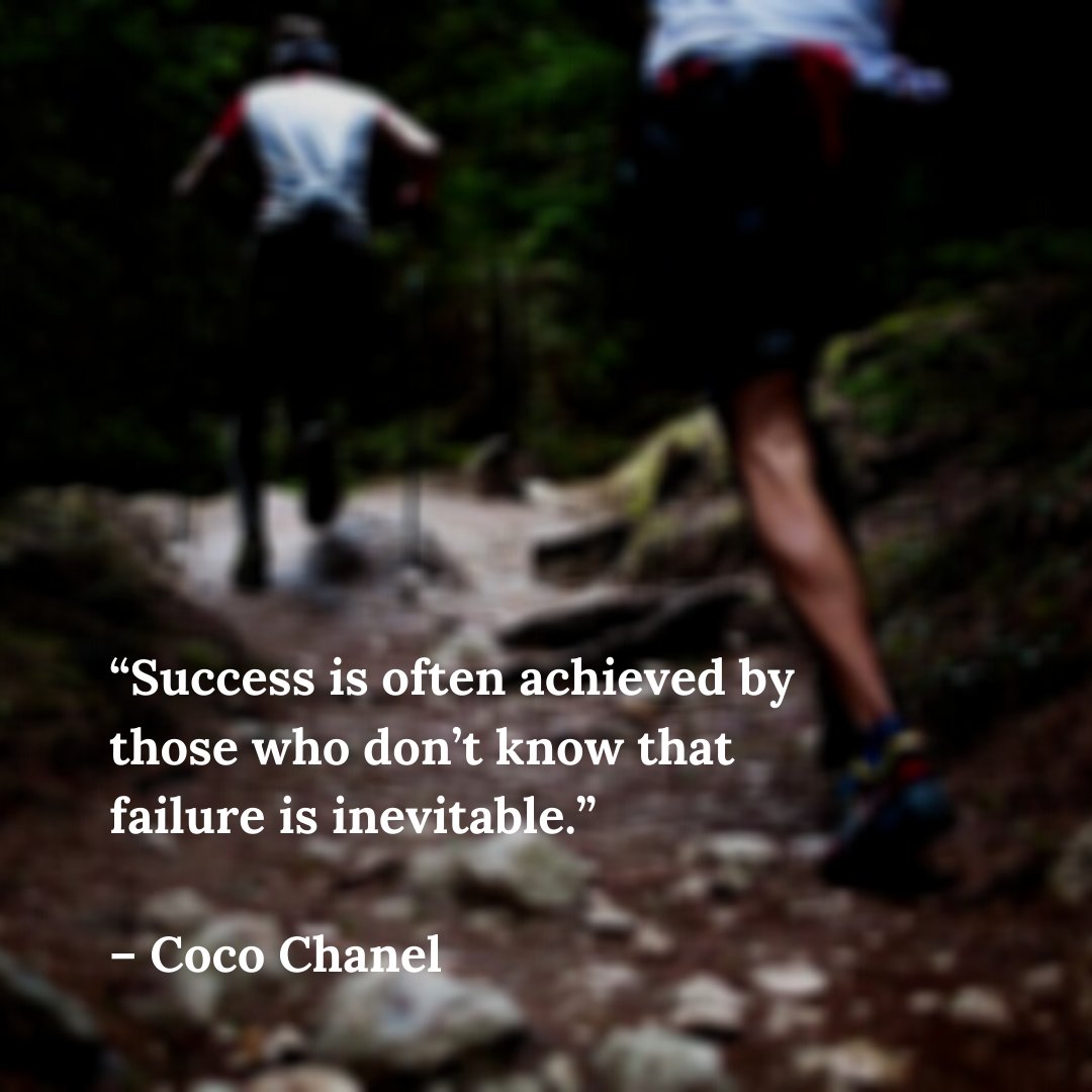 The best, and quite possibly the only way to get where you want is to decide to look away from failure and stare straight ahead at the future.
