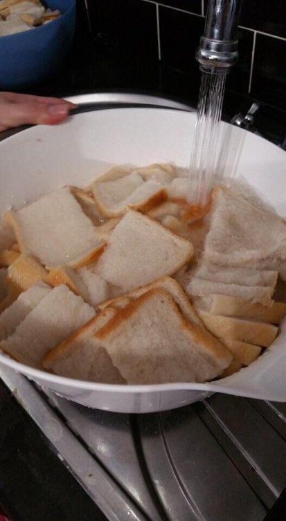 water and bread vs hot cheeto bundt cake