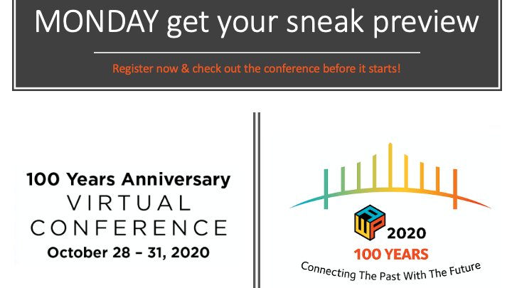 If you are a paid registrant for the Centennial Conference you will be receiving an email on Monday, October 26 with a link to the conference platform before it starts.  Can’t attend on these dates? You can still access all the content on-demand! Register  westernpsych.com