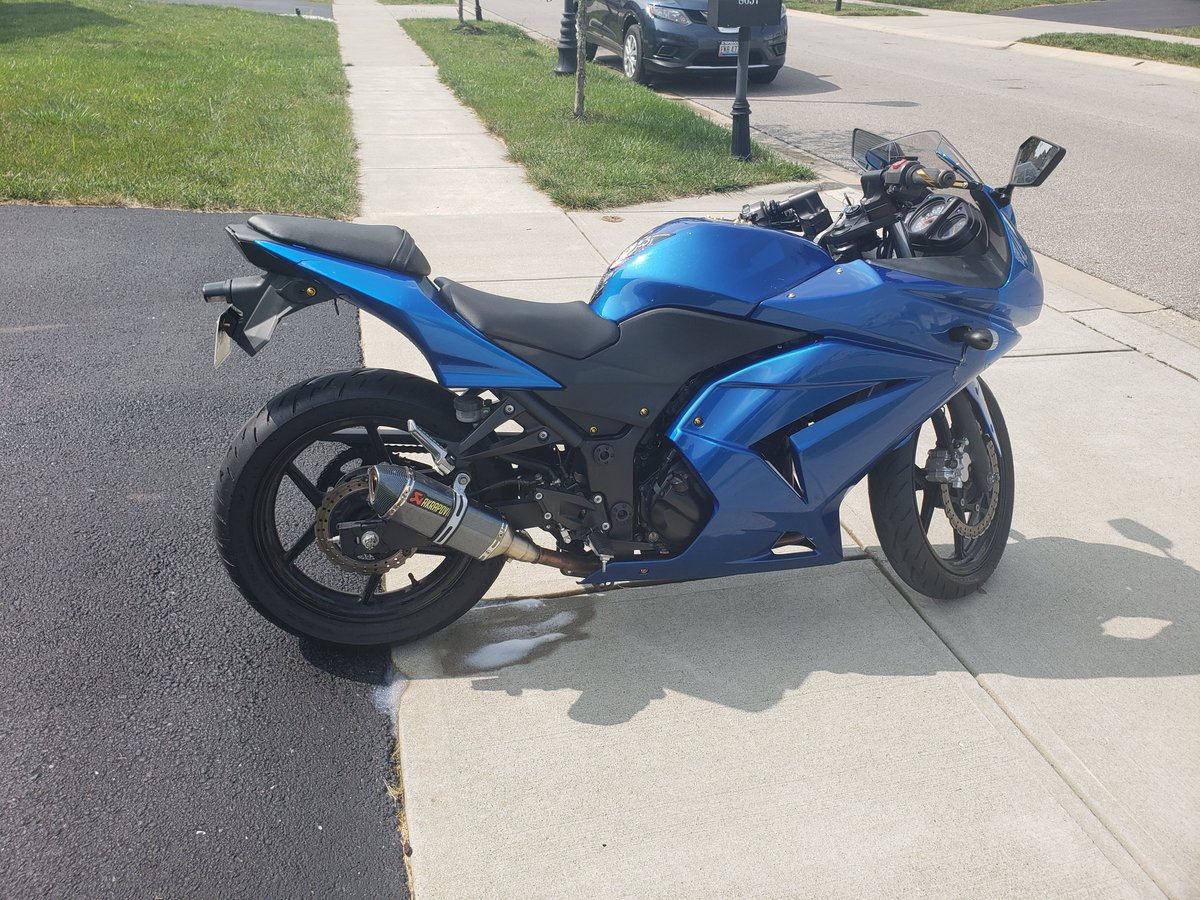 bought this 2008 kawasaki ninja  about a month ago.  I love it