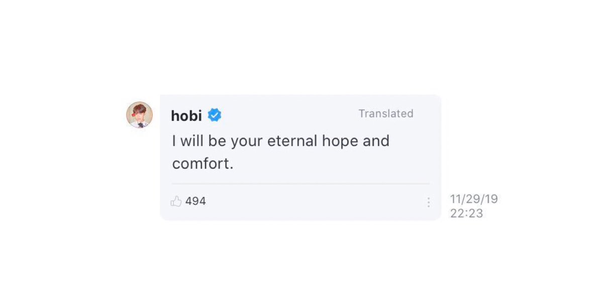 End of thread~Remember: hobi love You so much