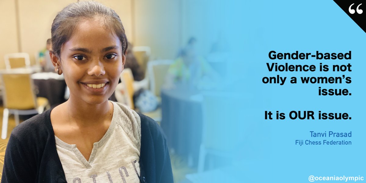 oceaniaolympic's tweet photo. ✒️ Take from the day:

Tanvi Prasad from Fiji Chess Federation was part of the cohort at @TeamFiji’s Women In Sports Commission-organised ‘Gender-based Violence &amp; its Impact on Sports Workshop’.

#StrongerTogether #WarriorsOfOceania #EquityCommission #WomenInSports #Empowerment https://t.co/wkYvtg6j53
