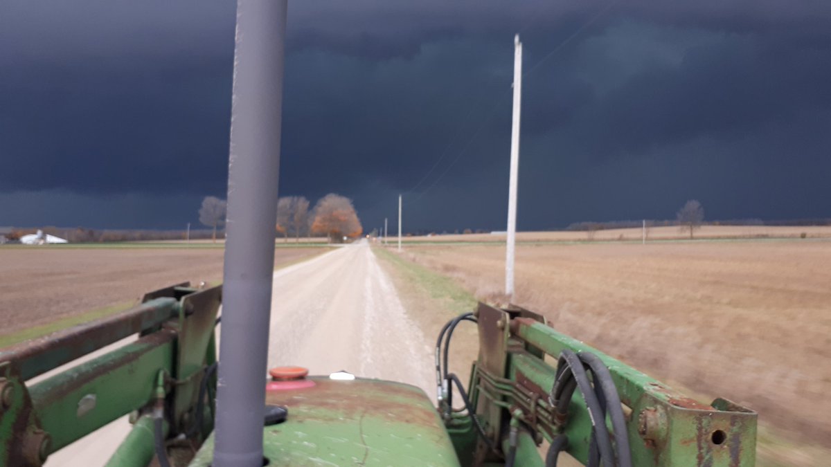 The darkest storm clouds that i can ever remember riding into .