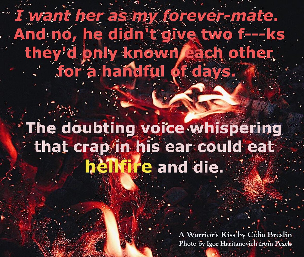 A man confident about and in-touch with his feelings is a strong man. ❤️ #paranormalromance #books #LoveStory A Warrior's Kiss by @CeliaBreslin