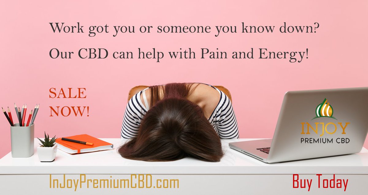 InjoyPremium's tweet image. Looking for a #CBD product that really works?  If you're experienceing #pain #anxiety or a lack of #energy make sure you check out our anniversary #sale today.  You don't need to continue suffering.  injoypremiumcbd.com