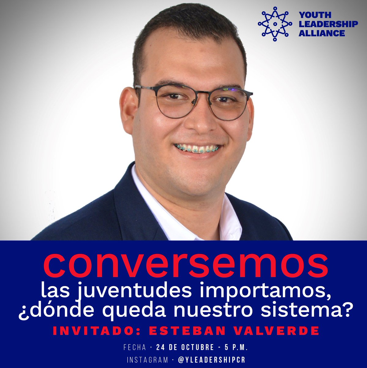 ¿Y, qué hacemos ahora? Mañana, conversaremos con Esteban Valverde, ex Secretario General de la Asamblea Nacional de la Persona Joven, sobre los recortes al presupuesto del Sistema Nacional de Juventudes. Acompáñanos en este Instagram Live. #YouthEmpowered