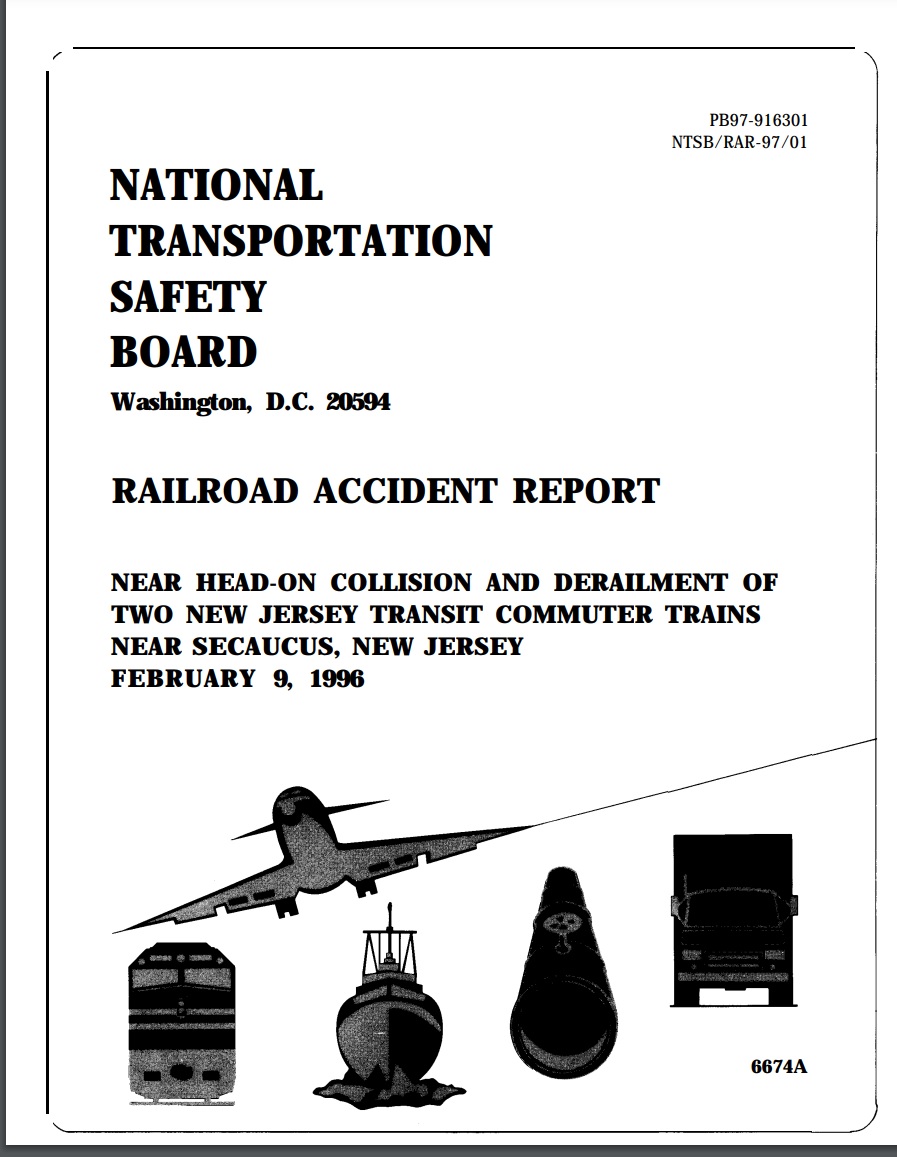 On February 9, 1996, near Secaucus, NJ, we investigated the eighty-fourth of 154  #PTC preventable accidents:  https://www.ntsb.gov/investigations/AccidentReports/Pages/RAR9701.aspx  #PTCDeadline  #NTSBmwl