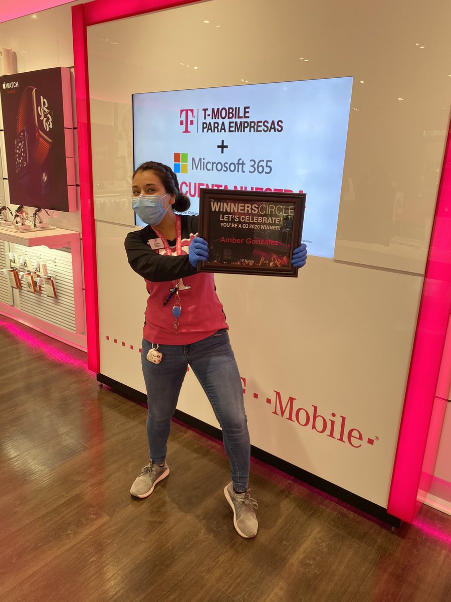 Congratulations Mobile Expert Amber Gonzalez from store 9992 in Houston for winning Q3 Winners Circle Award! Way to go! <a href="/JustinRayMoss1/">Justin Ray Moss</a> <a href="/JonFreier/">Jon Freier</a> <a href="/TracyNolan_/">Tracy E. Nolan</a> <a href="/MikeSievert/">Mike Sievert</a> <a href="/cjgreentx/">Chris Green</a> @iBeasT03